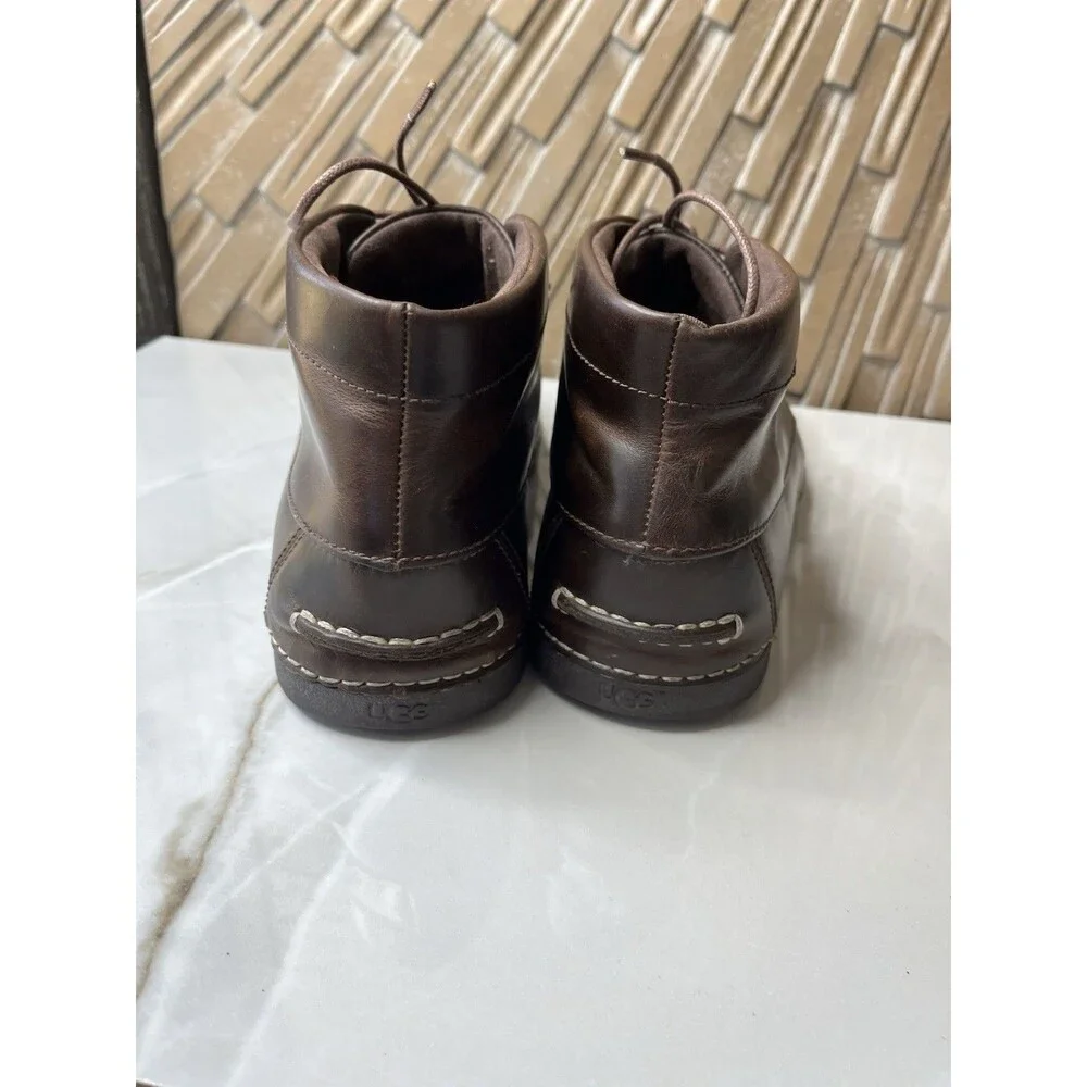 UGG Australia Men Kaldwell 1003884 Boots Stout Leather US 10 Vibram Sole Shoes